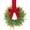 1#red velvet, variant on Mini Artificial Cypress Wreath with Bow, Small Green Evergreen Wreath for Front Door Wall Window Hanging, Festive Holiday Decor for Home Porch Mantel Indoor Outdoor Christmas Season Ornament