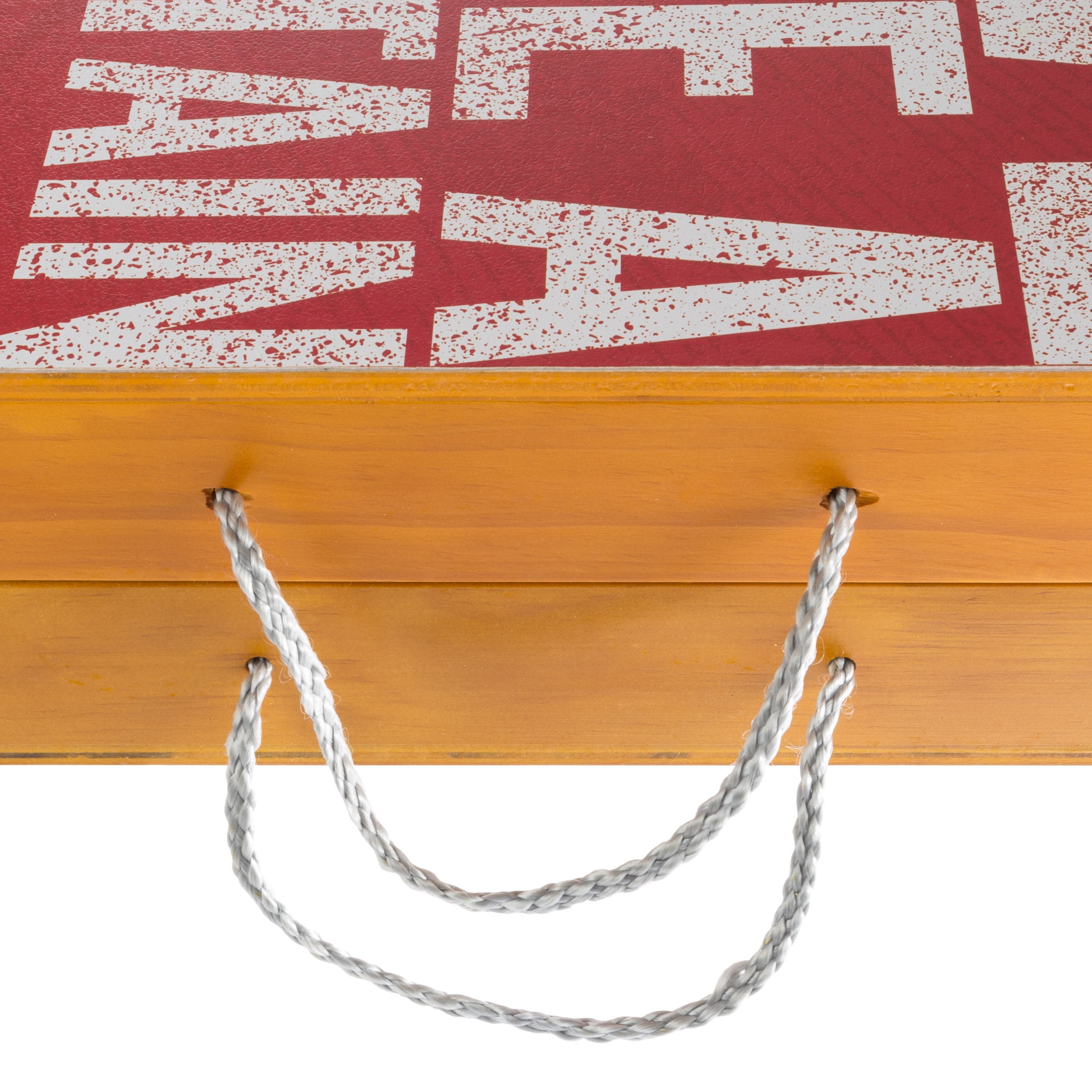 Captain Morgan Cornhole Outdoor Game Set, 2 Wooden Regulation Size Corn Hole Toss Boards with 8 Bean Bags for Adults