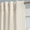 thumbnail image 4 of Chevron 80C/20P Sustainable Triple Lined Rod Pocket w/Back Tabs Patio Panel 96x84 Ivory, 4 of 5