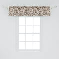 thumbnail image 2 of Ambesonne Floral Window Valance, Romantic Vintage Curly, 54" X 12", Brown Tan Pale Yellow, 2 of 3