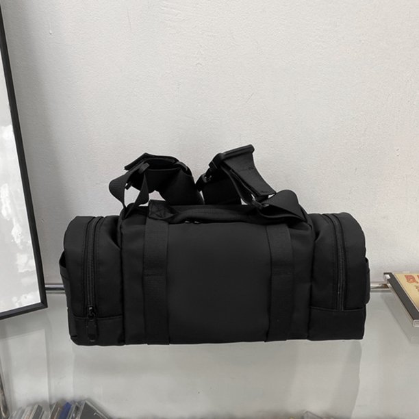 Paquete De Cintura Al Aire Libre Riñonera de nailon para el pecho de color sólido para deportes de escalada y camping (negro) Ndcxsfigh Para Estrenar