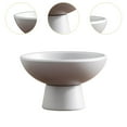 thumbnail image 6 of CarpNettore Round Ceramic Flowerpot Decorative Flower Vase Practical Planter Ornament Floral Gray, 6 of 9
