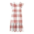 thumbnail image 4 of LOVZFMLL Robe d'Été à Manches Courtes pour Filles, Col Rond Imprimé, 4 of 4