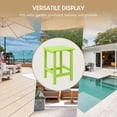 thumbnail image 6 of WestinTrends Outdoor Side Table, All Weather Poly Lumber Adirondack Small Patio Table Square End Table for Pool Balcony Deck Porch Lawn Backyard, Lime, 6 of 14