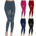 thumbnail image 2 of Mwjwdo Buttery Soft Leggings for Women - High Waisted Tummy Control No See Through Workout Yoga Cycling Tights Pants Gray M, 2 of 5