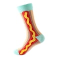 thumbnail image 2 of Novelty Colorful Food Pattern Crew Socks, Fun Cartoon Printed Fashion Mid Calf Socks for Men Women Daily Matching G, 2 of 3