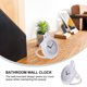thumbnail image 5 of Reloj de pared para baño, resistente al agua, funciona con pilas, sin pilas, 5 of 5
