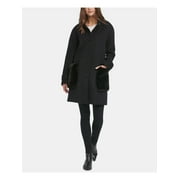 DKNY Womens Black Coat Petites Size: PM