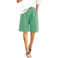 thumbnail image 6 of Paiwinds Women's Casual Wide Leg Shorts with Pockets, Elastic Waist, Stretchy Nylon Spandex, Loose Fit Summer Shorts for Daily Wear, Multiple Solid Colors., 6 of 8