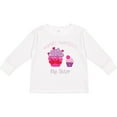 thumbnail image 3 of Inktastic World's Sweetest Big Sister Girls Long Sleeve Toddler T-Shirt, 3 of 5