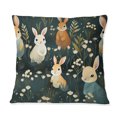 thumbnail image 3 of Designart "Rabbit Forest Adventure IV" Animal Throw Pillow - Farmhouse Pillow For Couch - Insert And Pillows Covers For Bedroom Decor, 3 of 5