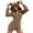 Brown, variant on Womens Fleece Short Romper with Cute Bear Hood Front Zipper Soft Fuzzy Sherpa Onesies Pajamas for Women Teens (XL, Red)
