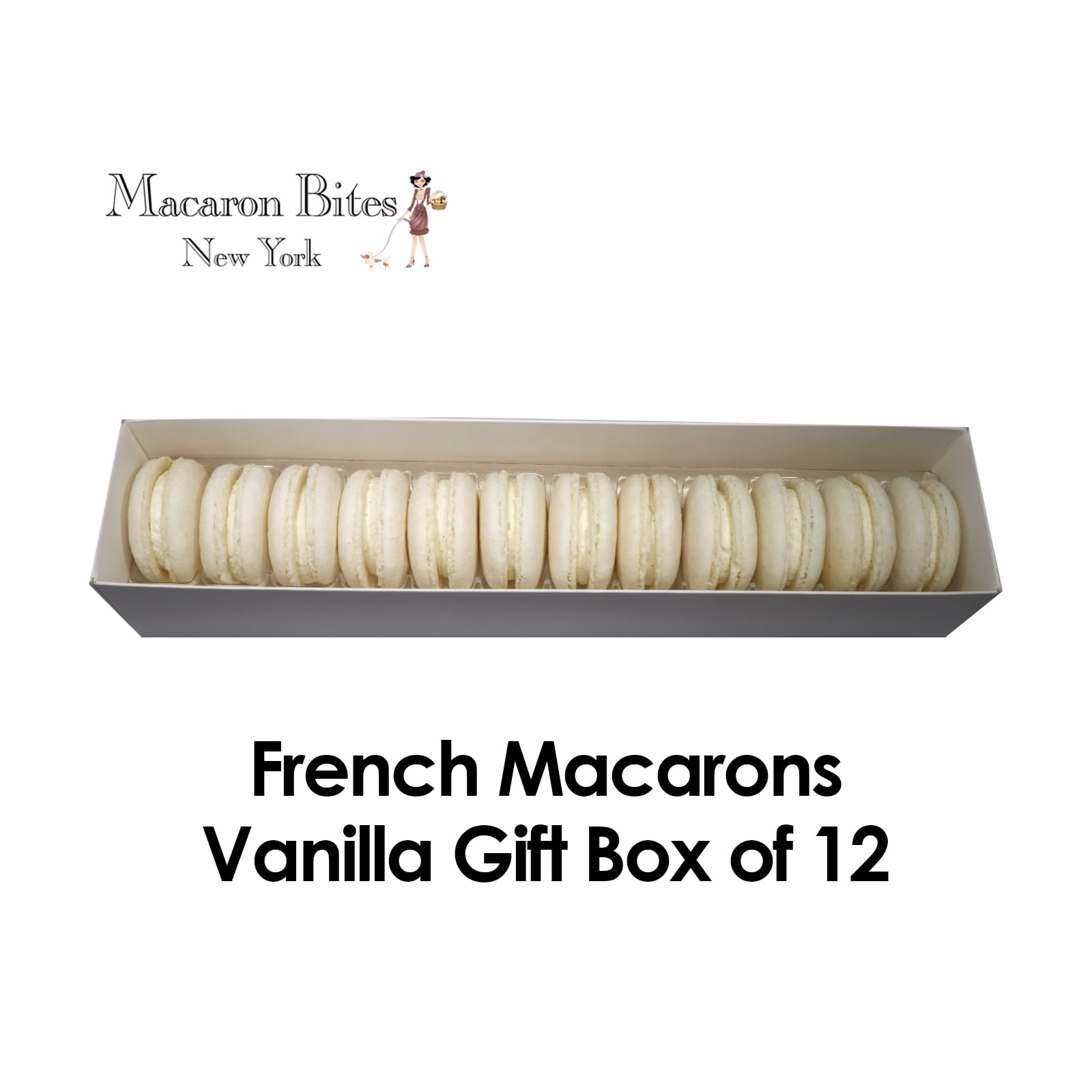 Macaron Bites Vanilla French Macarons, 12 Count, Assorted
