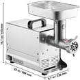 thumbnail image 3 of KFFKFF 11 Lbs/Min Heavy Duty Meat Grinder Electric Meat Grinder with 550W Max with Sausage Stuffer, Kubbe Kit, Vegetable Slicer & Shredder, Cheese Grater Home use, Sausage Stuffer, 3 of 9