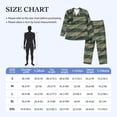 thumbnail image 4 of Lsque Jungle Green Camo USA Flag Pattern Long Sleeve Pajama Set for Men - Soft 2-Piece Sleepwear and Loungewear Set with Pockets, Comfy Nightwear-Small, 4 of 7