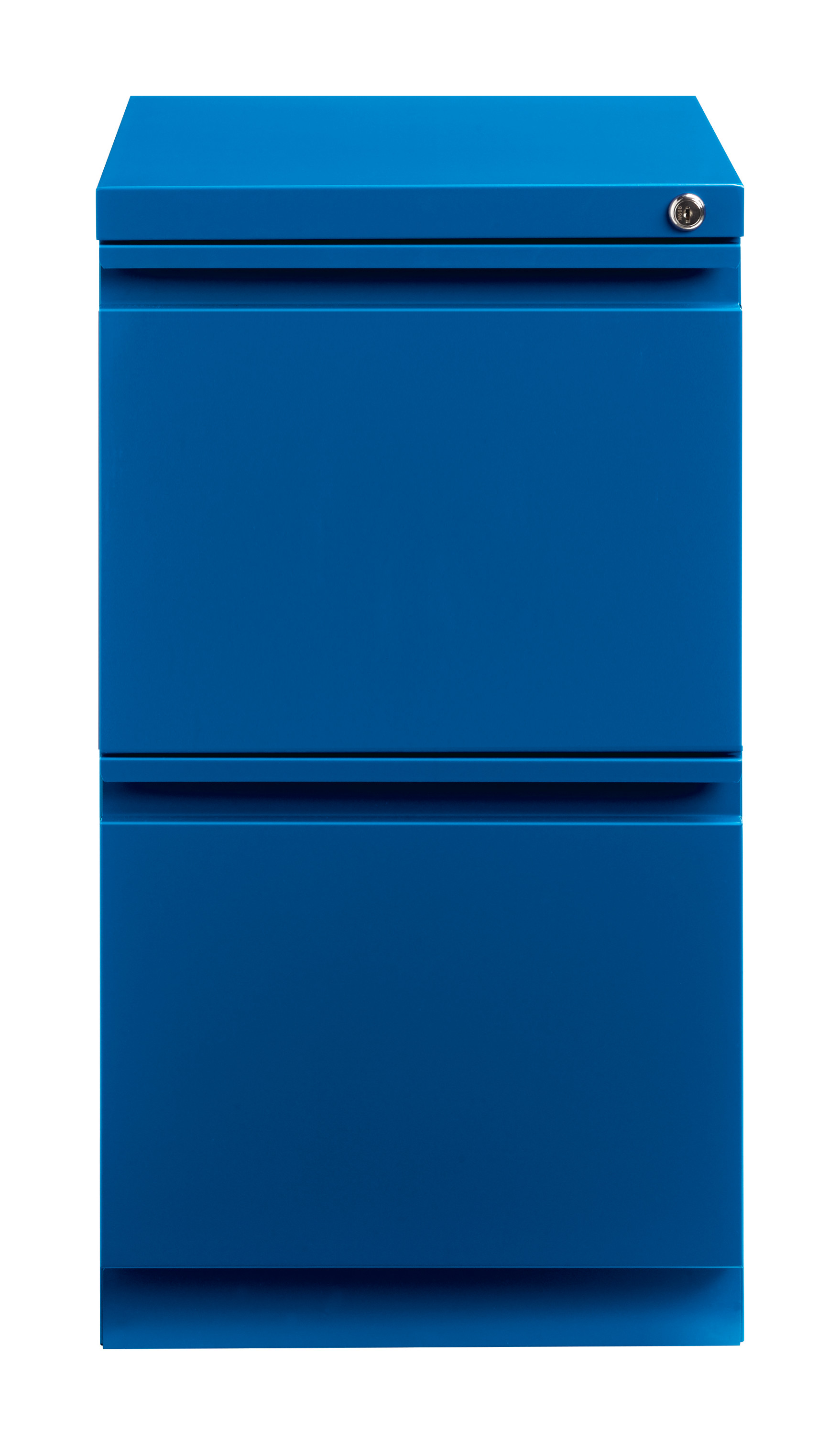Hirsh 20" Deep Mobile Pedestal File Cabinet 2 Drawer File-File, Letter Width, Blue - image 2 of 6