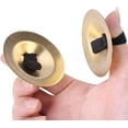 thumbnail image 2 of Dancing Zills, Brass Finger Cymbal Convenient Universal For Musical Instrument, 2 of 5