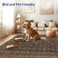 thumbnail image 3 of Vintage Rug 2x6 Washable Rug for Living Room, Traditional Oriental Carpet with Non Slip TPR Backing, Low Pile Thin Foldable Mat, Soft Non Shedding Floor Covering for Nursery, 3 of 8
