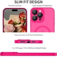 thumbnail image 3 of SHIQI-iPhone 15 Pro Max Case with MagSafe, Phone Case iPhone 15 Pro Max Magnetic Slim Thin Translucent Matte Back Shockproof Anti-Yellow Protective Cover Case for iPhone 15 Pro Max Pink Red, 3 of 4