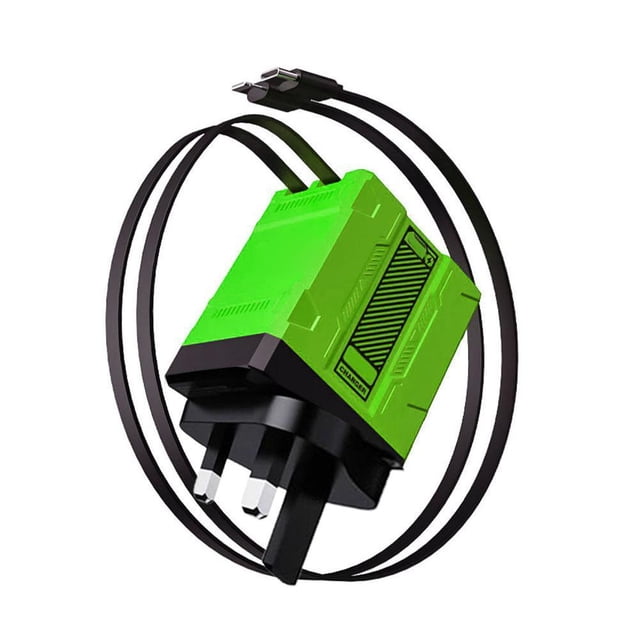 120W Dual-Port Fast Charger with Retractable Cables for All Smartphones, Tablets, & Laptops, Wall Quick Charge Adapter