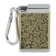 thumbnail image 1 of Portable Ashtray, Fireproof Embossed Pattern   Box With Carabiner For Home Room Gold,Silver,Black, 1 of 8