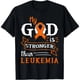 thumbnail image 1 of Mi Dios Es Más Fuerte Que La Leucemia Playera Tipo T de Concientización para Mujer, 1 of 5