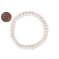 thumbnail image 2 of The Bead Chest Wood Stretch Bracelet, White - Stackable Beaded Jewelry, Unisex for Men & Women, 2 of 3