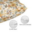 thumbnail image 5 of Salouo Hippie Bee Honeycomb Pattern Pillow Cases,1PC Pillow Covers with Envelope Closure Decorative Pillow Case for Bed Couch,Pillows Not Included-20"x30", 5 of 6
