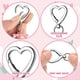 thumbnail image 4 of con Forma de CorazóN, 40 Mosquetones Plateados para Llaves, MosquetóN para Pulseras y Tarjeteros., 4 of 5