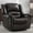 Dark Brown, variant on Leather Recliner Chair, Classic and Traditional Manual Recliner Chair with Comfortable Arms and Back Single Sofa for Living Room, Brown