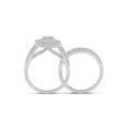 thumbnail image 4 of FB Jewels 14kt White Gold Womens Round Diamond Bridal Wedding Engagement Ring Band Set 2.00 Cttw, 4 of 4