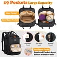 thumbnail image 2 of Mochila para pañales RAINSMORE, grande, impermeable y con cambiador, 2 of 8