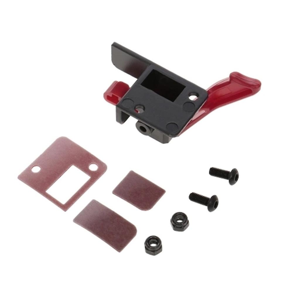 INJORA ESC Easy Start Trigger With Cooling Fan For TRX4 RC Crawler - Aluminum Mount, Black
