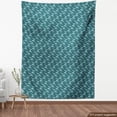 thumbnail image 4 of Ambesonne Nautical Fabric by the Yard Upholstery, Minimalist Dolphins Art, 5 Yards, Grey Teal Blue and Seafoam, 4 of 5