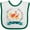 White and Green, variant on Inktastic Chicken Farming My Chickens Love Me Girls Baby Bib