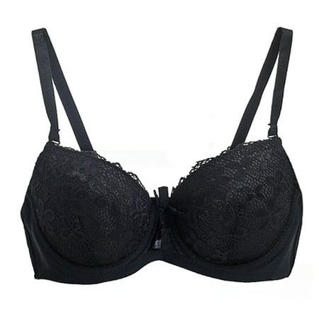 

Saient Women s Sexy Lace Steel Ring Bra Push High Seamless Gathering Massage Underwear