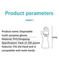thumbnail image 2 of Djunllk Disposable Gloves - Food Grade Lightweight Tight Fit Elastic Cleaning Gloves Flexible Non-Sterile Latex Free Kitchen Gloves for Self-protection Cleaning and Food Prep, 2 of 3