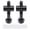 Black, variant on M Buder 2PCS Bike Seatpost Fixed Screw M5x30mm Ti Alloy Bike Seatpost Fixed Bolts for Cycling DIY Replacement Parts Kit (Silver, 1.18 inches / 30 mm)[cite: 1]