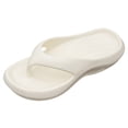 thumbnail image 5 of Rokment Women's Orthopedic Arch Support Flip Flops Lightweight Comfortable EVA Waterproof Non Slip Walking Thong Slip on Flat Sandals Shower Slippers House Shoes for Indoor Outdoor White Size 9.5, 5 of 6