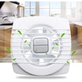 thumbnail image 2 of Extractor De Aire De 4 Pulgadas, Extractor De Aire Silencioso para Baño, Cocina, Inodoro, Ventana, con Interruptor De Tiro, Ventilador De Ventilación De Bajo Ruido.,, 2 of 6