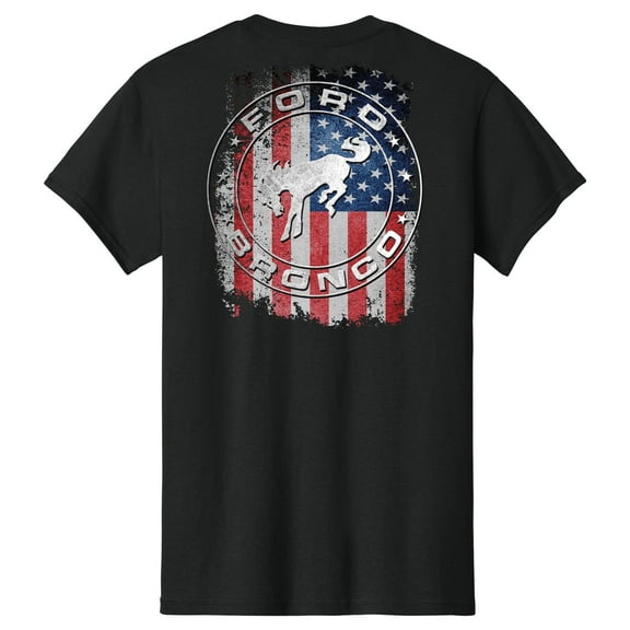 Bronco American Flag T-Shirt