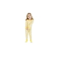 thumbnail image 4 of Sleep On It Toddler Girls 2-Piece Super Soft Jersey Snug-Fit Pajama Set with Matching Socks - Daisy Check, Yellow, Size 2T, 4 of 4