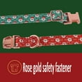 thumbnail image 6 of Christmas Dog Collar with Bow Tie,Rose Gold Safety Buckle Detachable Bow Adjustable Pet Collar, 6 of 7