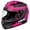 Matte Pink Glo/Black, variant on Castle X, 35-9086, Youth Full Face Helmet - Single Lens - DOT Approved - CX360 - Solid Matte Black - Large