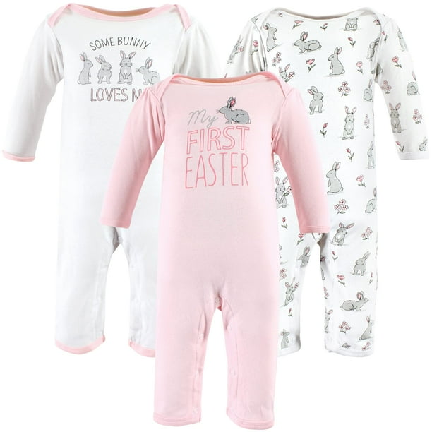 Hudson Baby Mono De Algodón Unisex Para Bebé Some Bunny 3-6 Meses