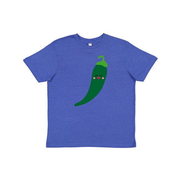 Inktastic Green Chili Pepper Kawaii Youth T-Shirt