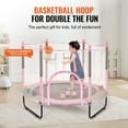 thumbnail image 4 of VEVOR Trampoline de 60 Pouces pour Enfants Mini Trampoline pour Tout-Petits avec Filet Intérieur Extérieur, 4 of 9