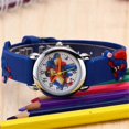 thumbnail image 3 of Kid Boys Spiderman Cartoon Silicone Watch Superhero Quartz Wrist Watch Gift For Primary School StudentBlue, 3 of 4