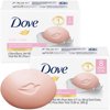 Dove Soap, Pink Beauty Bar 2-Pack (8 Soap Bars) – 3-in-1 Moisturizing Face, Body & Hand Soap, 3.17 Oz Ea