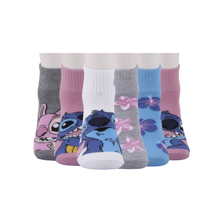 Stitch Girls Ankle Socks, 6-Pack photo 4